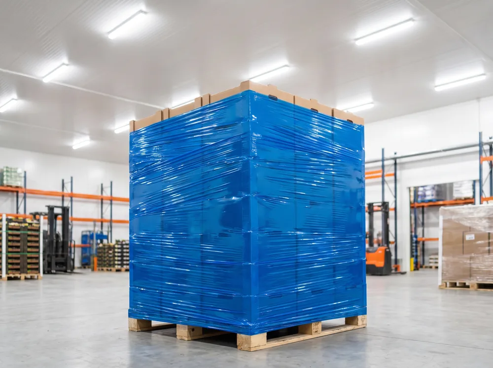 Protección de Mercancías con manga plástica manga transparente - aplicación industrial en Perú - PACKAGING S.A.C.