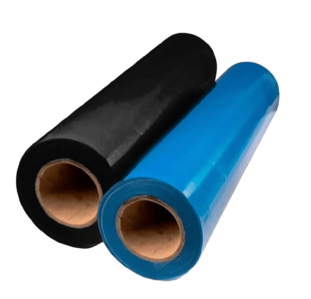 Mangas Plásticas de Polietileno Azul e Industrial en Perú Rollos de mangas plásticas de polietileno de color azul y negro - PACKAGING S.A.C. Perú